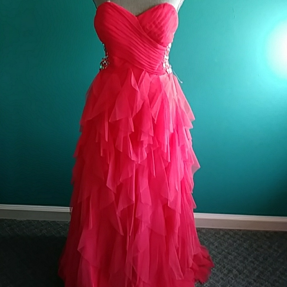 Special occasion coral dress